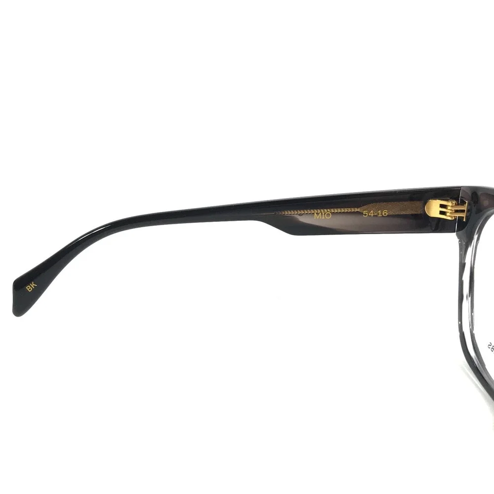 Alfred Kerbs Eyeglasses Frames MIO BK Black Gray Marble Horn Full Rim 54-16-135